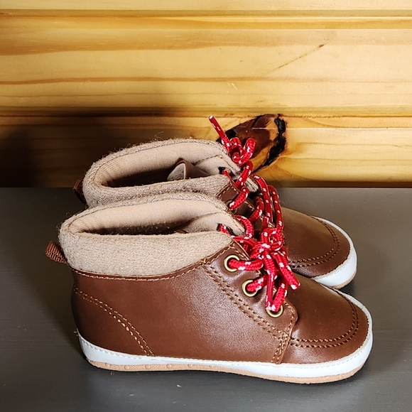 Old Navy Shoes | Baby Hiker Boot Brown Soft Sole with Grips 18-24m 18m - Picture 2 of 7